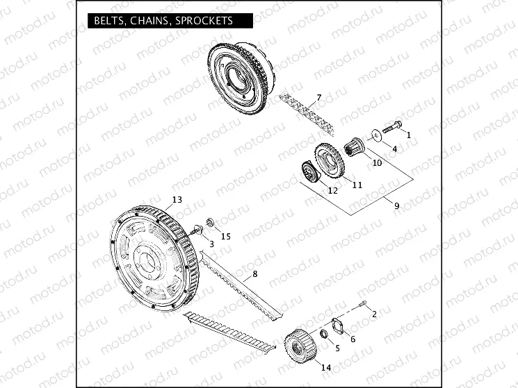 BELTS, CHAINS, SPROCKETS