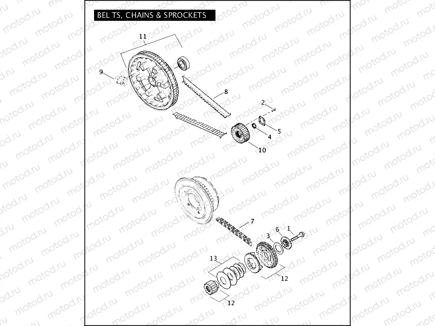 BELTS, CHAINS & SPROCKETS
