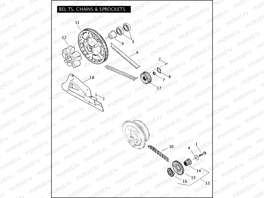 BELTS, CHAINS & SPROCKETS