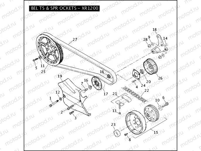 BELTS & SPROCKETS - XR1200
