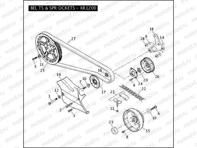 BELTS & SPROCKETS - XR1200