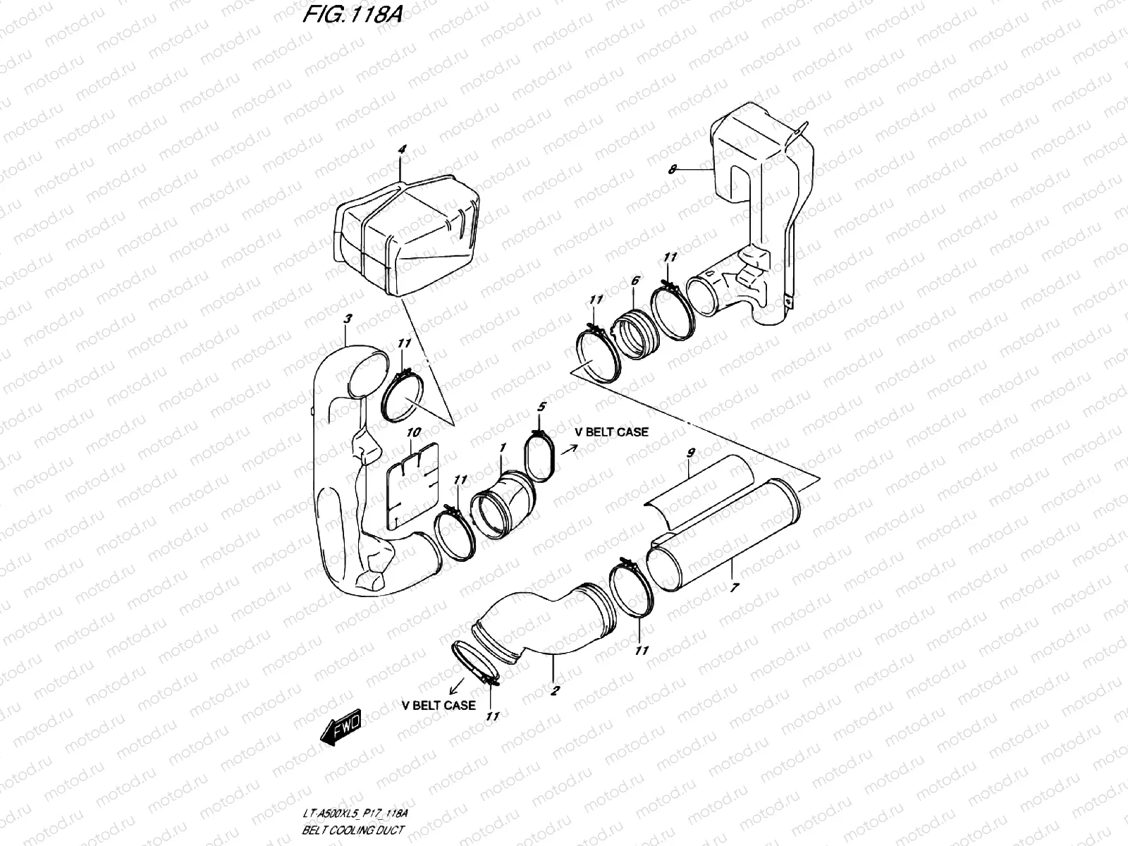 BELTS VENTILATION DUCT