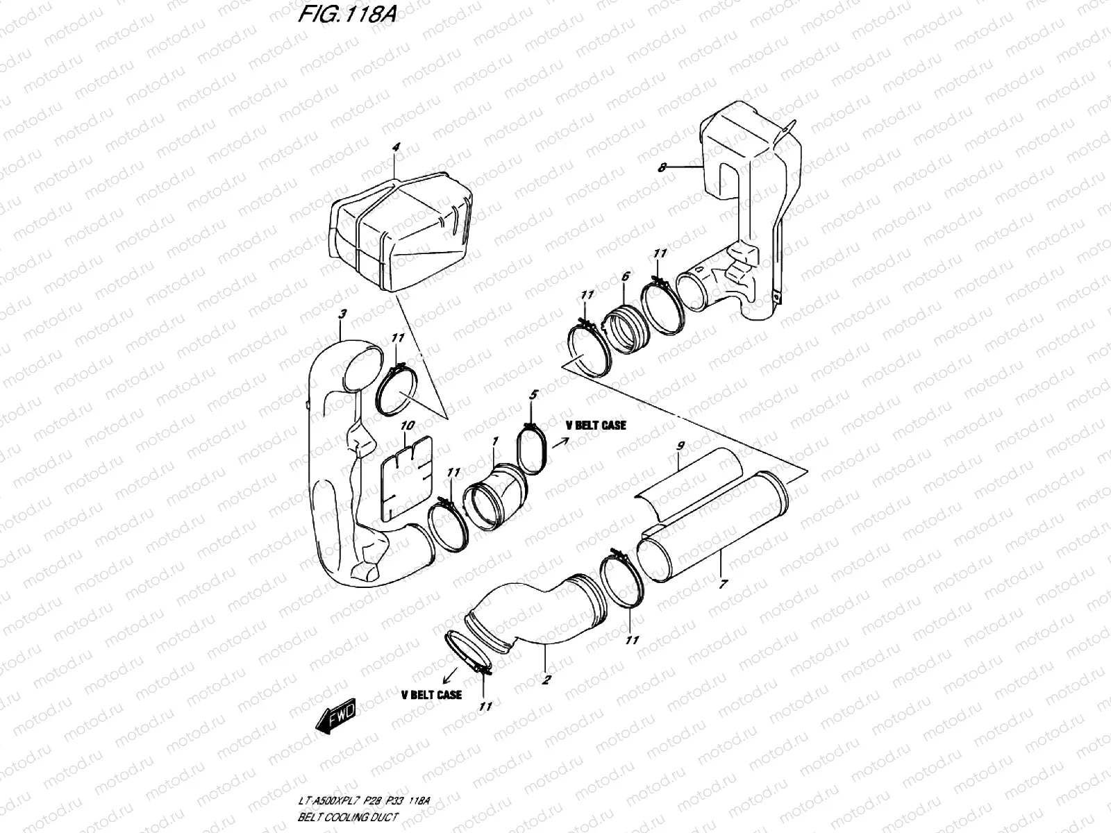 BELTS VENTILATION DUCT