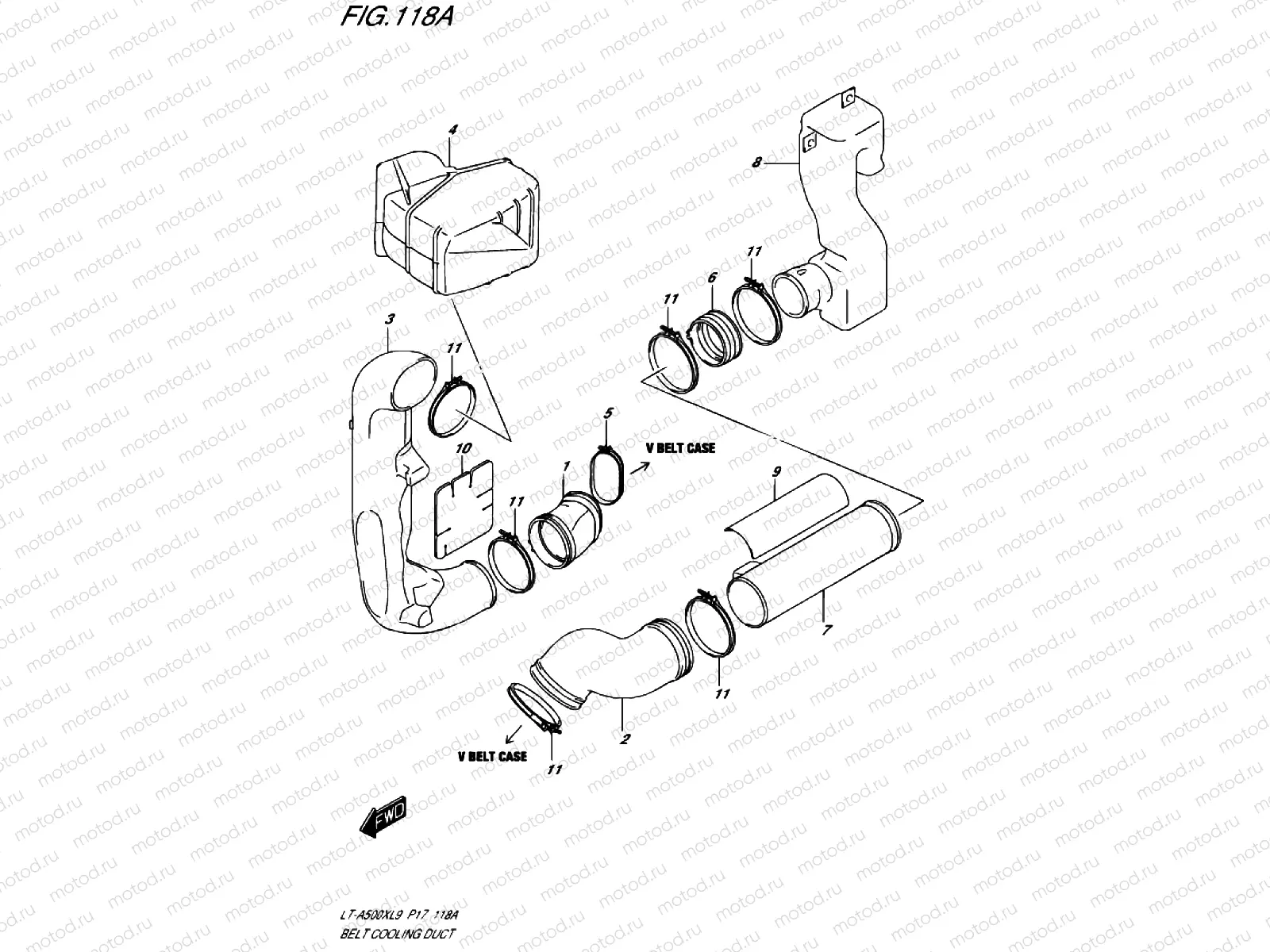BELTS VENTILATION DUCT