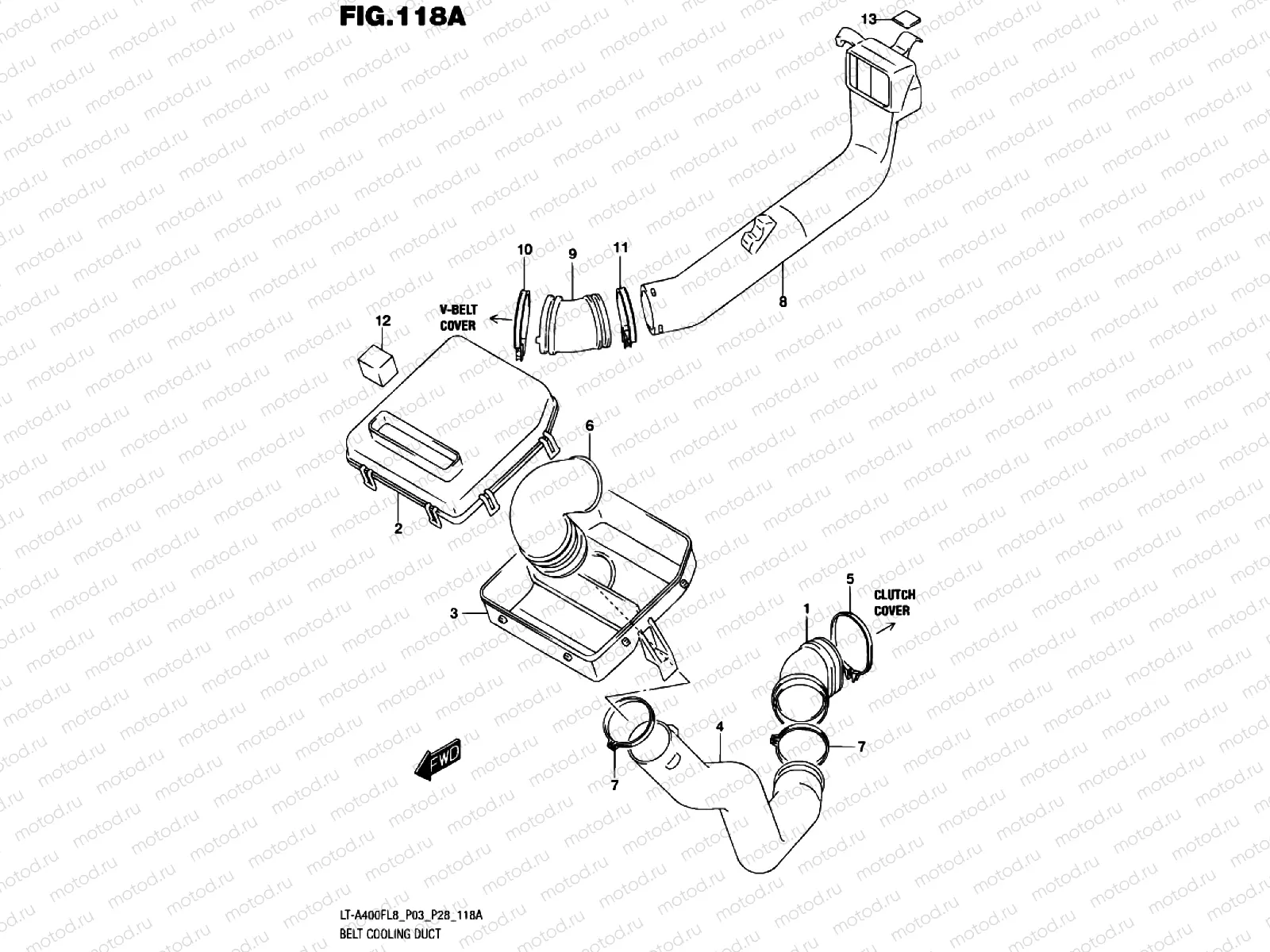BELTS VENTILATION DUCT