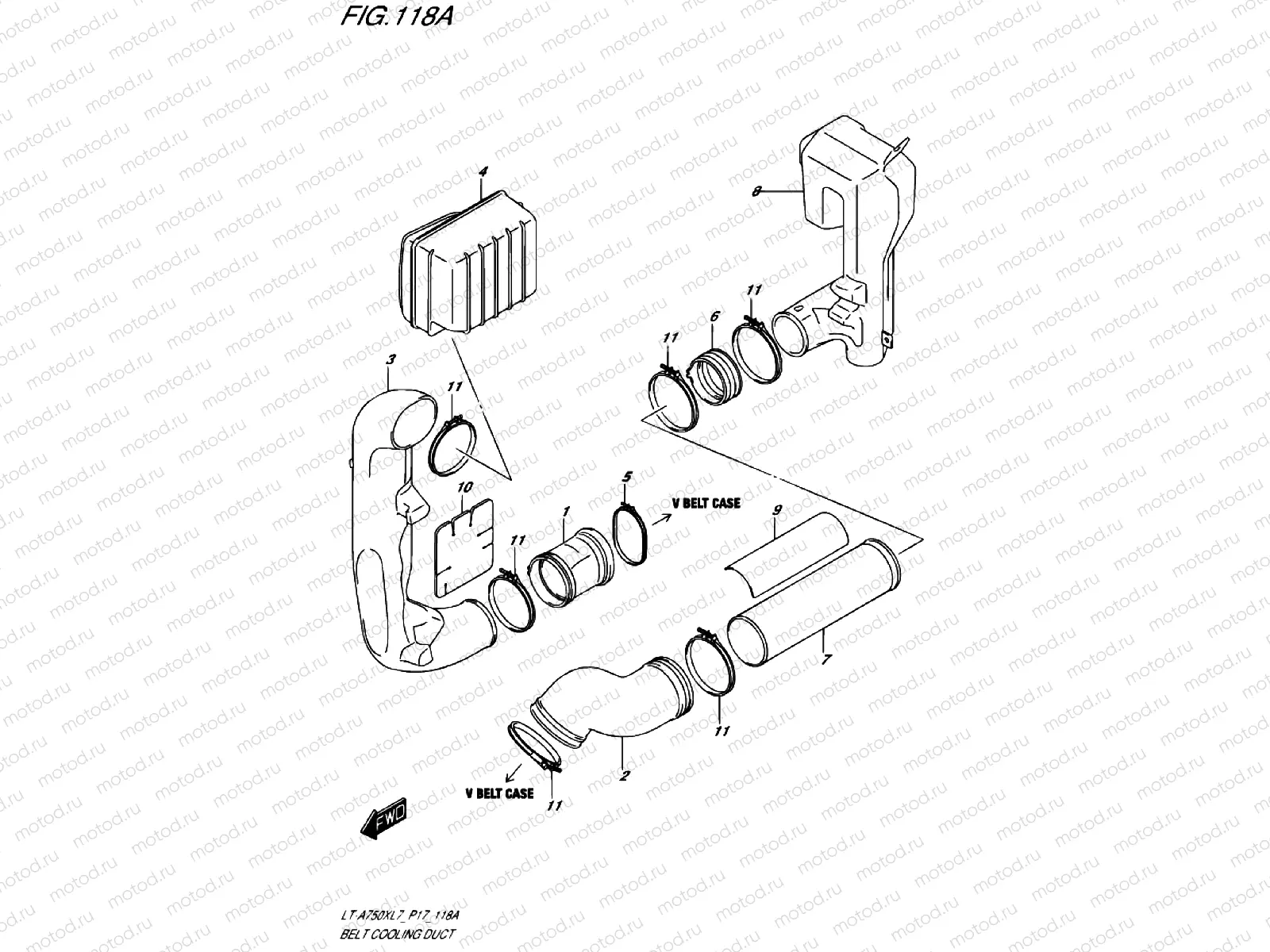 BELTS VENTILATION DUCT