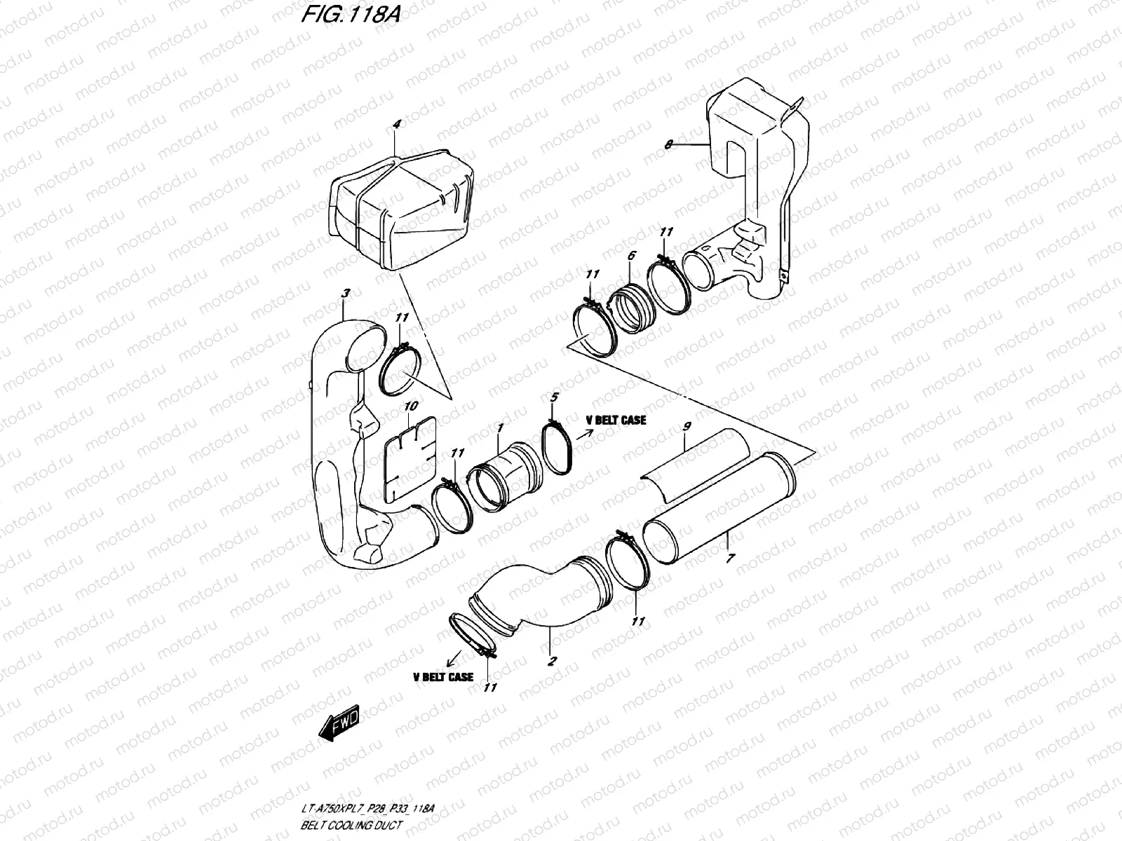 BELTS VENTILATION DUCT