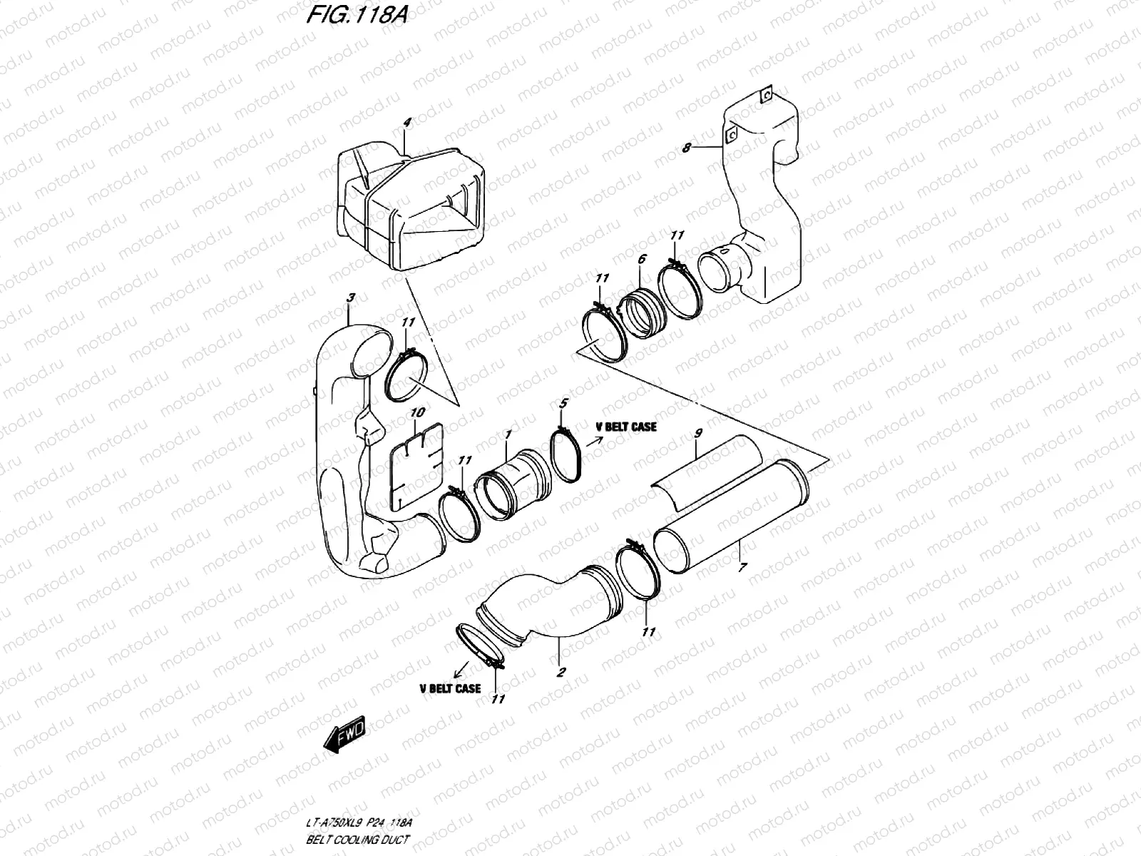 BELTS VENTILATION DUCT