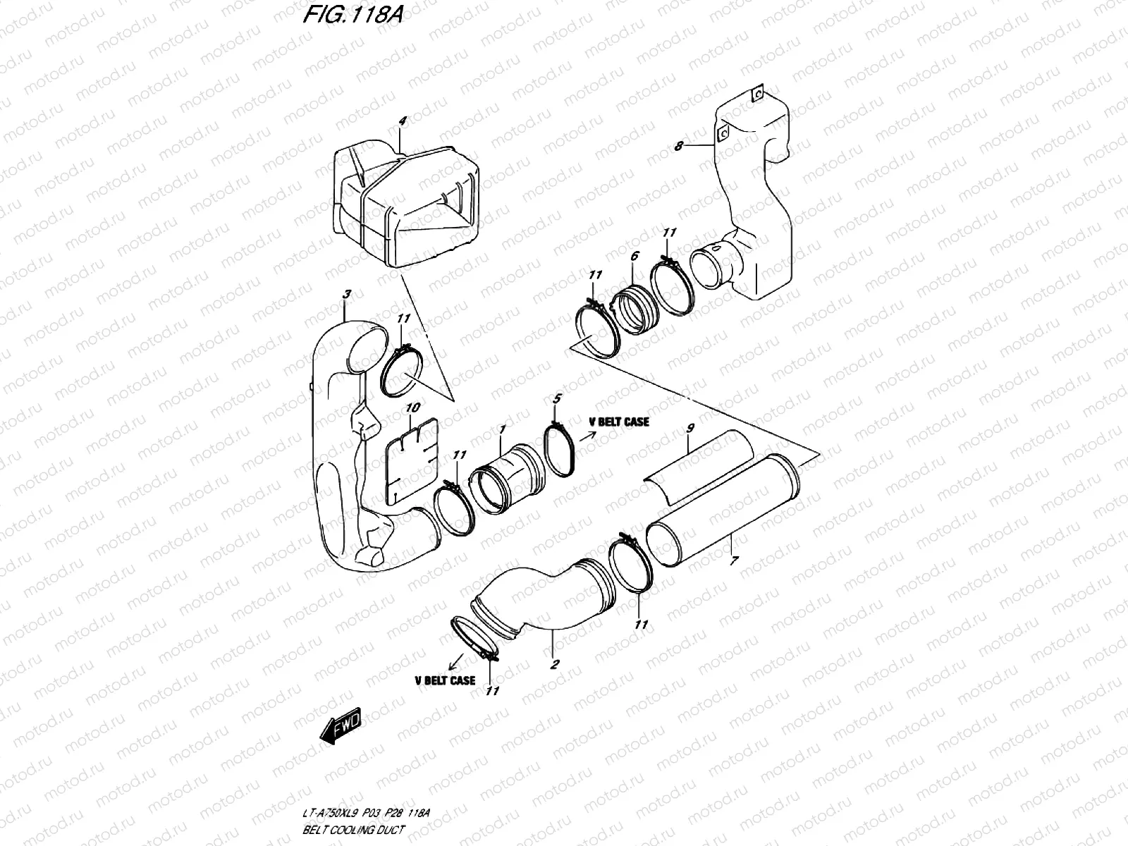 BELTS VENTILATION DUCT