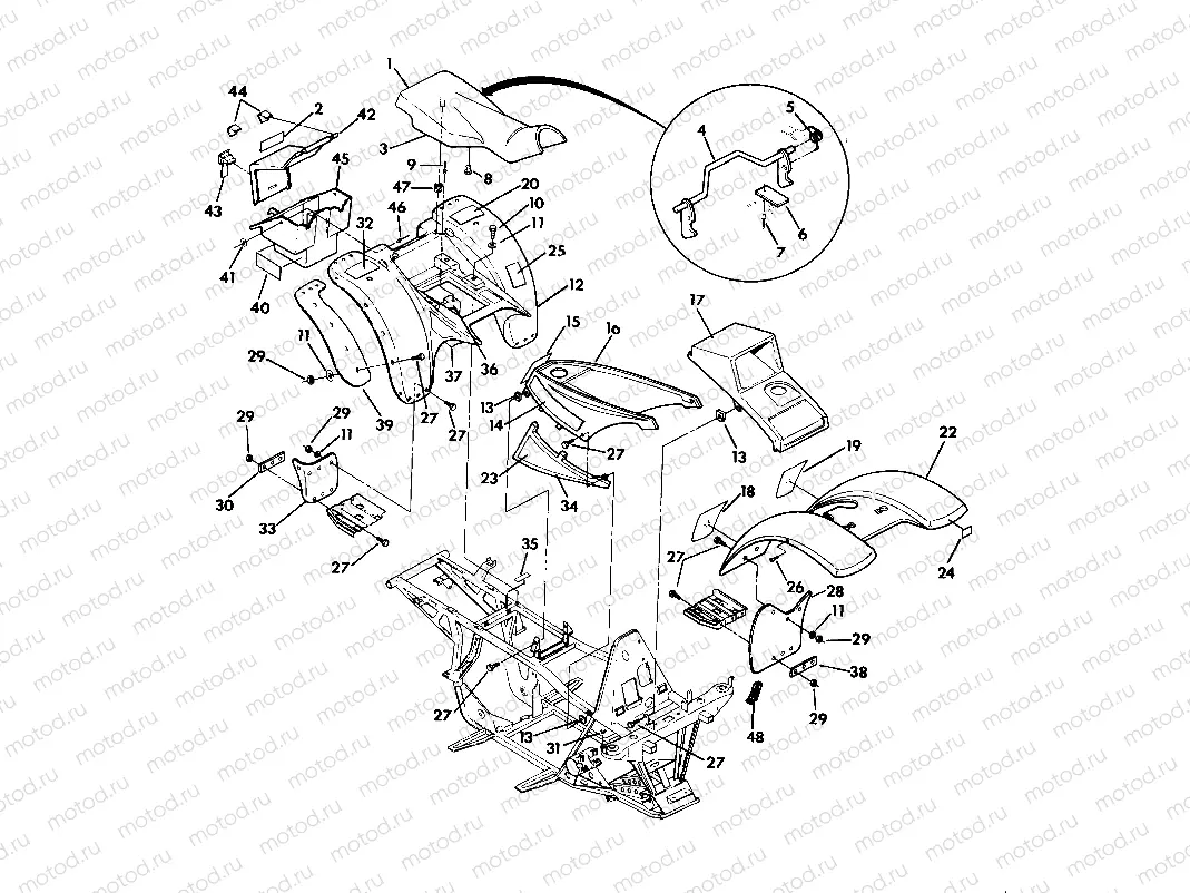 BODY ASM./FRAME ASM. 350 4X4 - Update (4919831983001A) | BODY ASM./FRAME ASM. 350 4X4 - Update (4919831983001A)