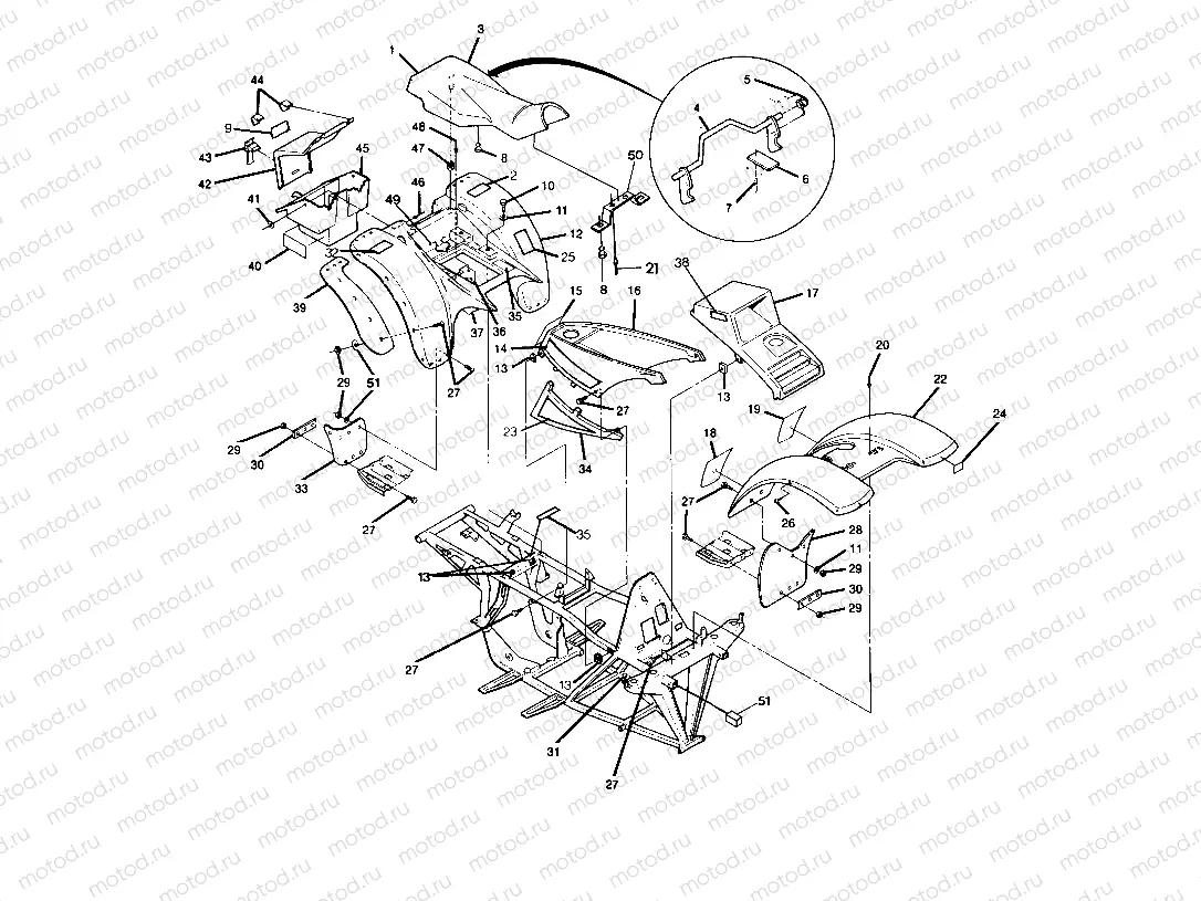 BODY ASSEMBLY 250 2X4 / W927527 (4922862286001A) | BODY ASSEMBLY 250 2X4 / W927527 (4922862286001A)