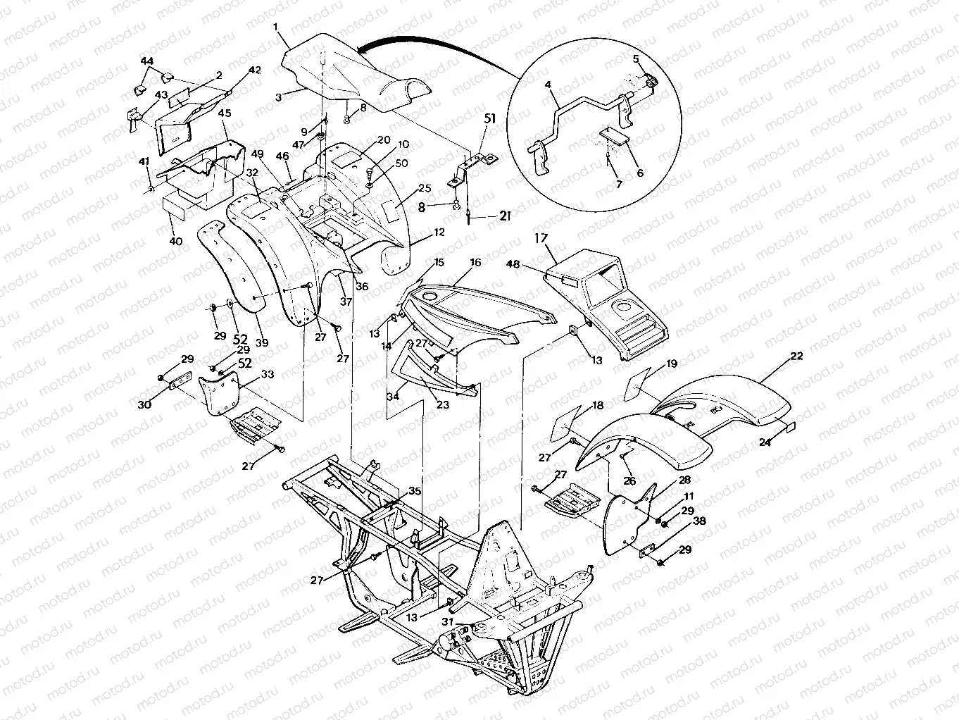 BODY ASSEMBLY 250 4x4 / W928127 (4922872287A005) | BODY ASSEMBLY 250 4x4 / W928127 (4922872287A005)