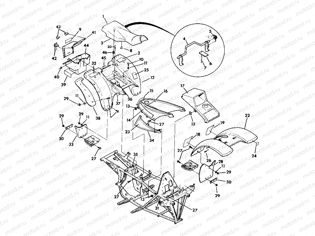 BODY ASSEMBLY    350 2X4 - Update (4919821982001A) | BODY ASSEMBLY    350 2X4 - Update (4919821982001A)