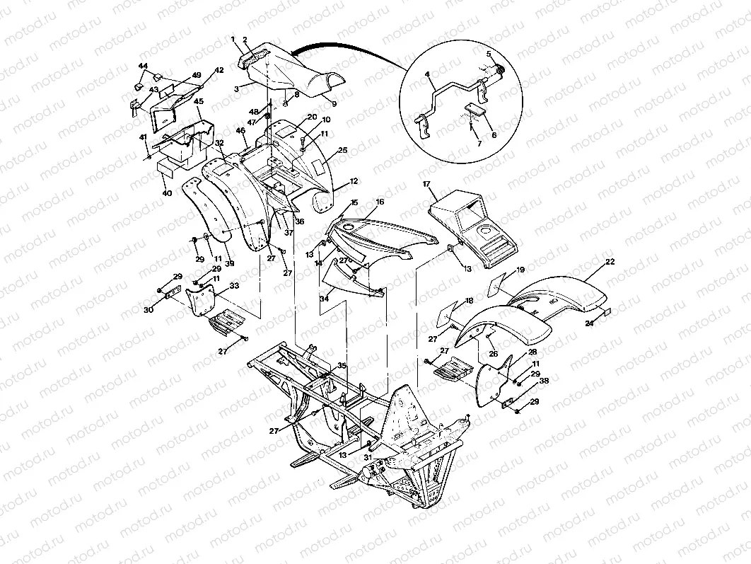 Body Assembly 4x4-Updated 4/89 (4916351635001A) | Body Assembly 4x4-Updated 4/89 (4916351635001A)