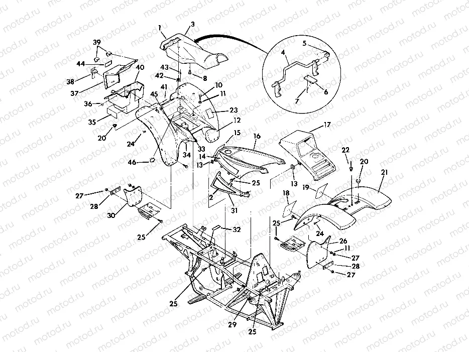 BODY ASSEMBLY TRAIL BLAZER (4919761976001A) | BODY ASSEMBLY TRAIL BLAZER (4919761976001A)