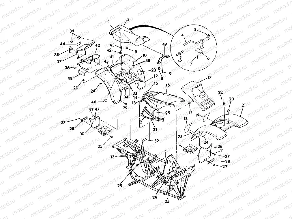 BODY ASSEMBLY Trail Blazer / W927221 (4922852285001A) | BODY ASSEMBLY Trail Blazer / W927221 (4922852285001A)