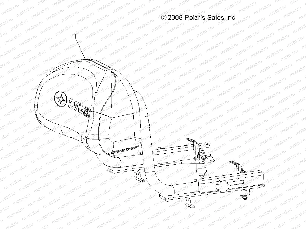 BODY | BODY, BACKREST - A10MN50ET (49ATVBACKREST09SP500TR)