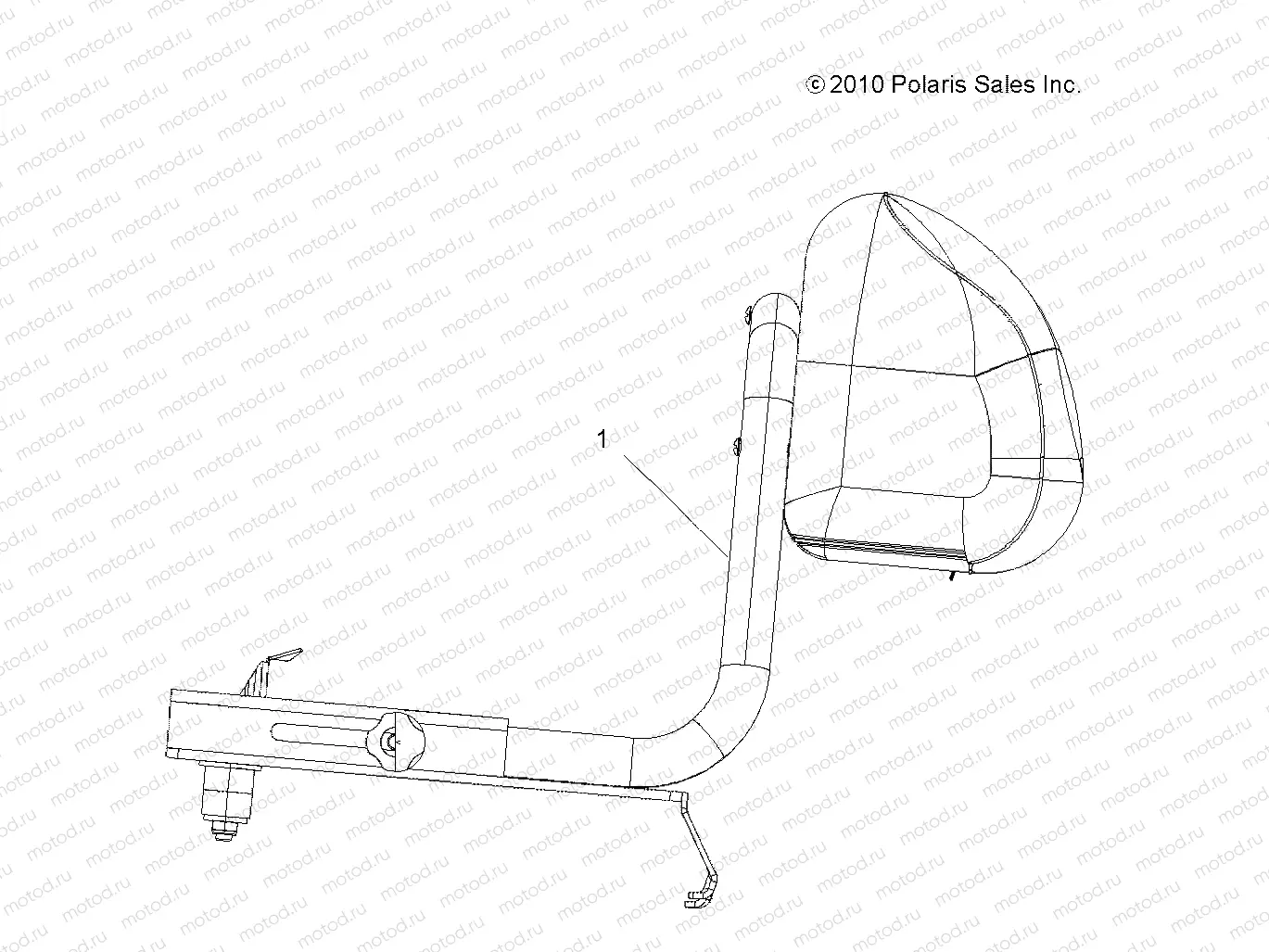 BODY | BODY, BACKREST - A13MN50ET/EX (49ATVSEATBACK11SP500TR)