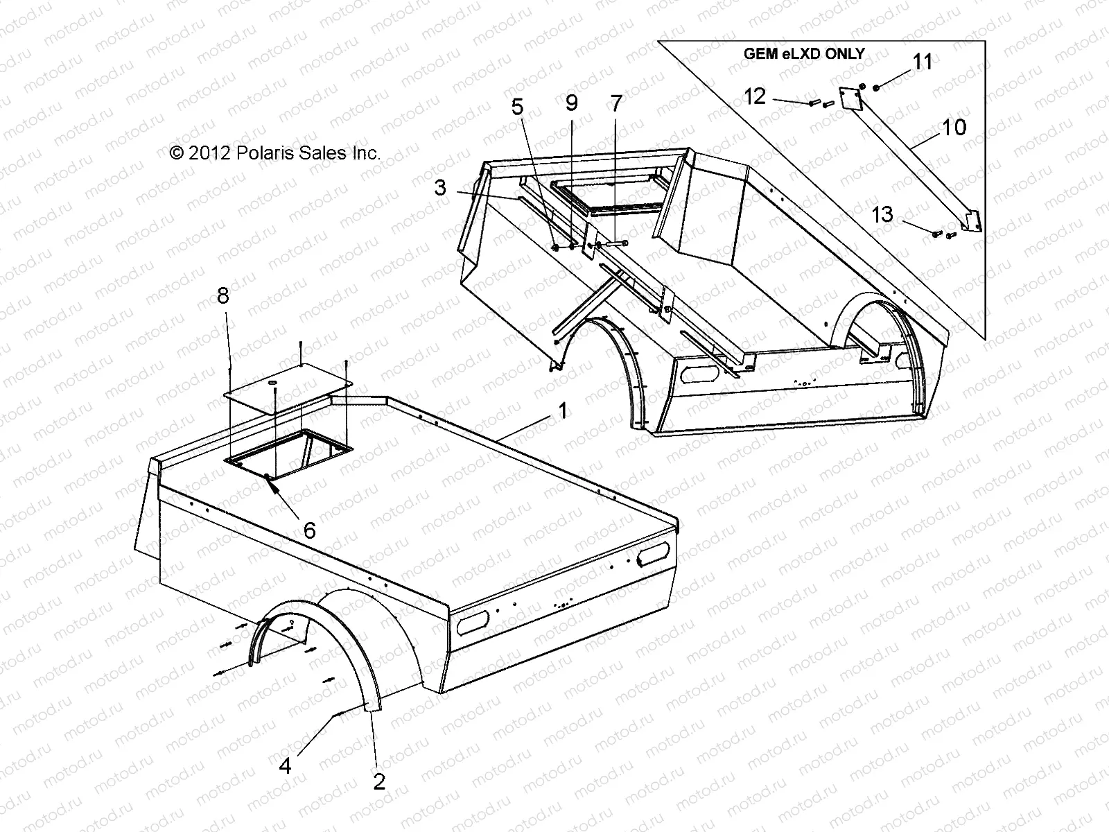 BODY | BODY, BED LONG BACK - eL/eLXD (49GEMBODY11BEDEL)