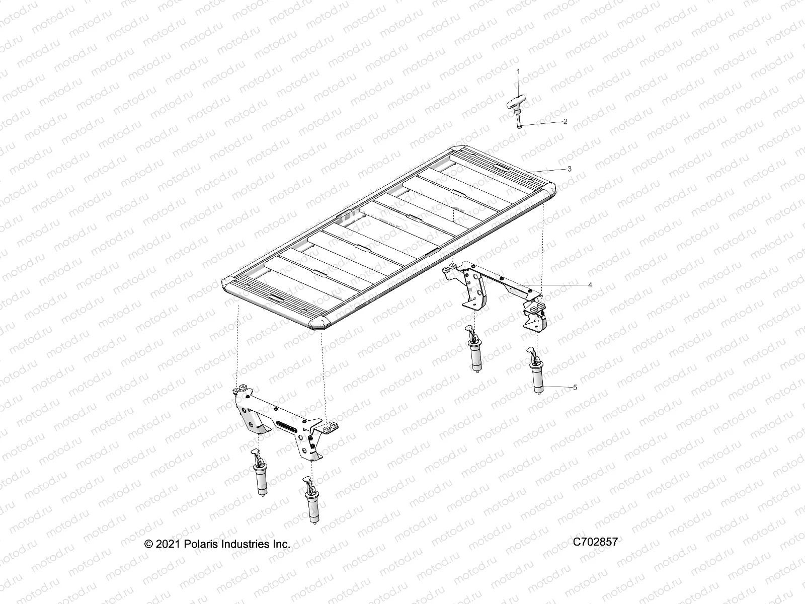 BODY | BODY, BED RACK - G22GMK99AR/BR (C0705616-2)
