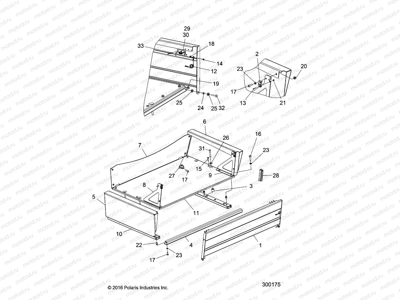 BODY | BODY, BED, S, SIDES - L22G2AEALA/4AEALA/6AEALA (300175)