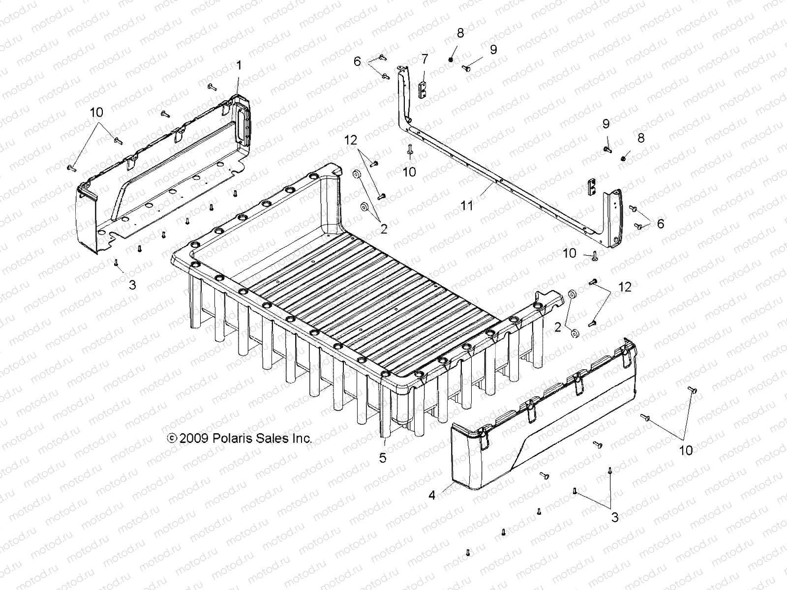 BODY | BODY, BOX ASM. - R10HR76AG/AR (49RGRBOX108006X6)