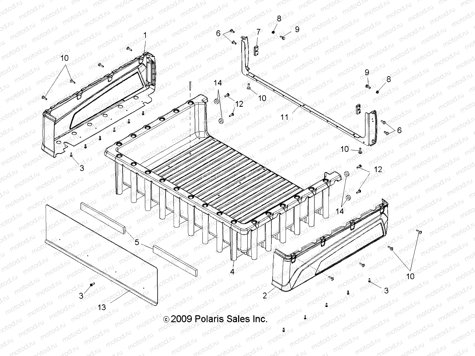 BODY | BODY, BOX ASM. - R10TH50AG/AR (49RGRBOX105004X4)