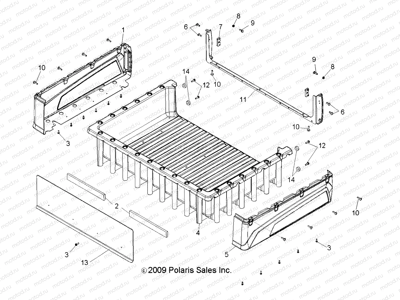 BODY | BODY, BOX ASM. - R10TH76/TY76 ALL OPTIONS (49RGRBOX108004X4)