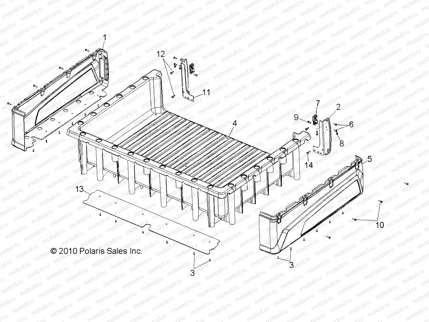 BODY | BODY, BOX ASM. - R11WH76AG/AR/WY76AE/AH/AJ (49RGRBOX118004X4)