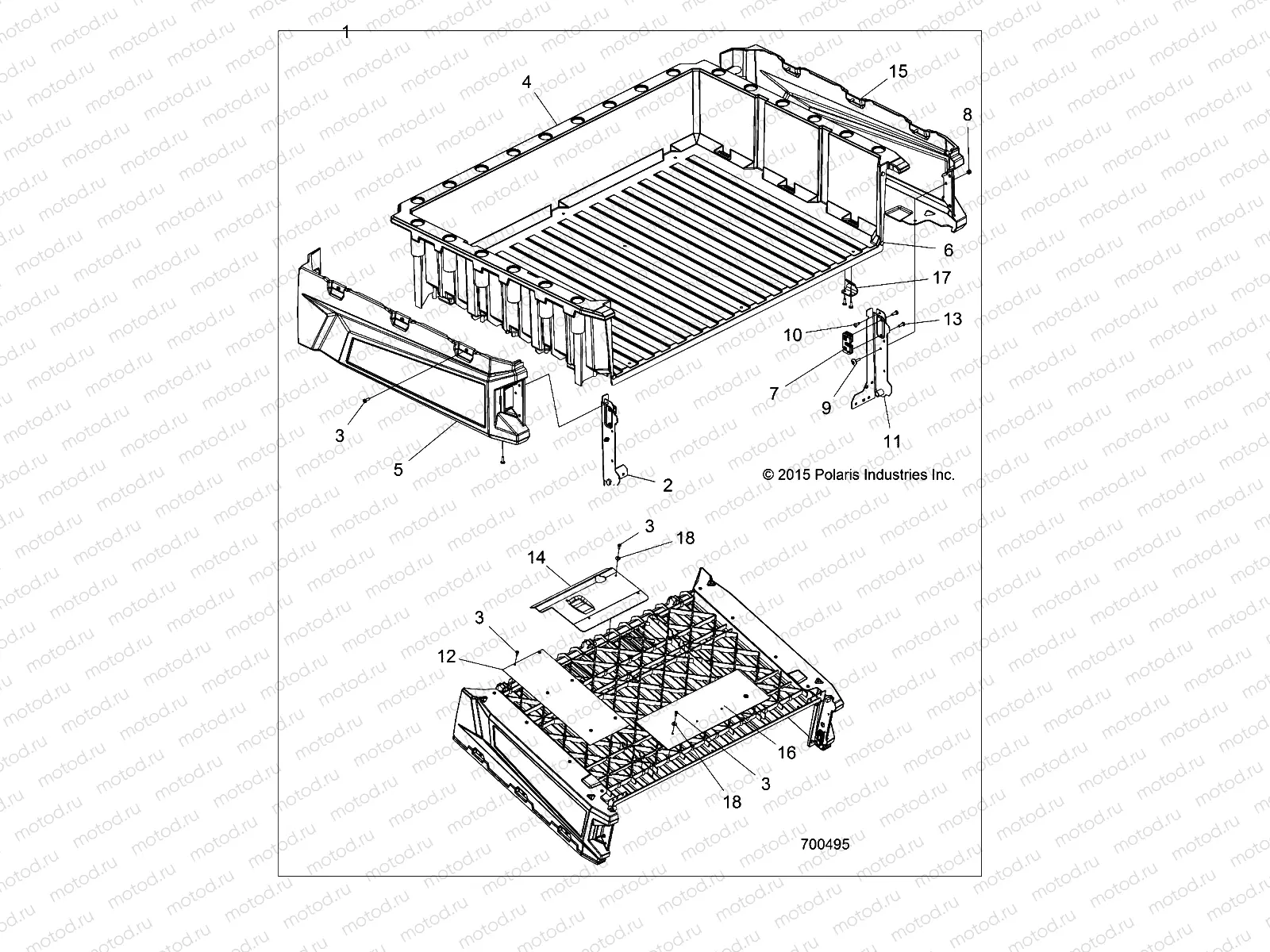 BODY | BODY, BOX ASM. - R16RCA57A1/A4/B1/B4 (700495)