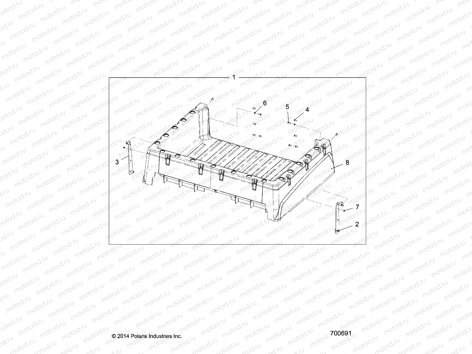 BODY | BODY, BOX ASM. - R16RMAL4G9 (700691)