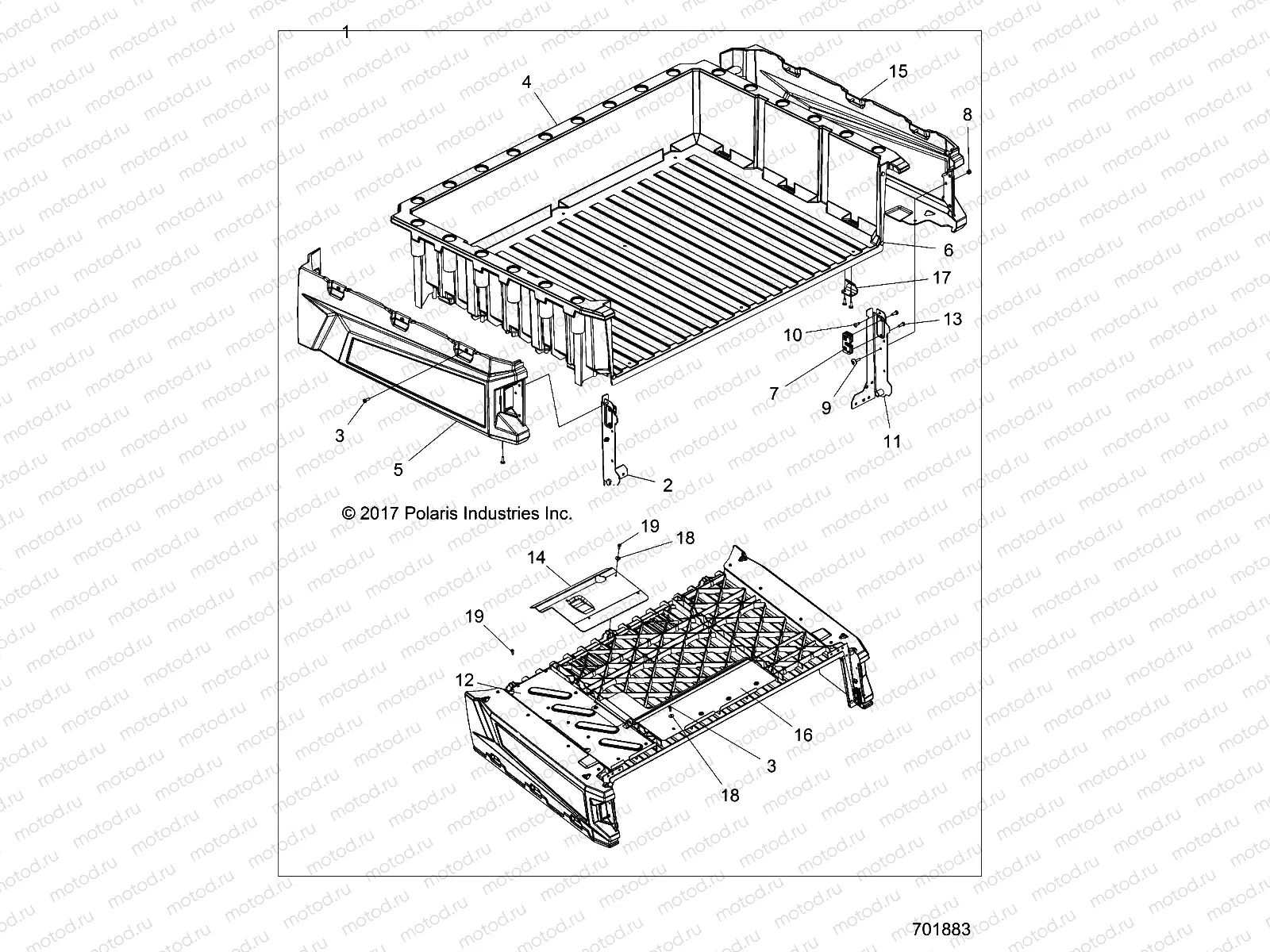 BODY | BODY, BOX ASM. - R18RCA57A1/A4/B4/B1 (701883)