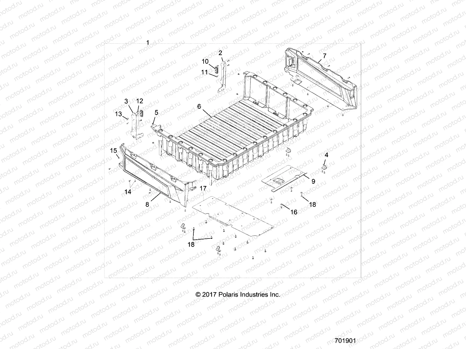 BODY | BODY, BOX ASM. - R18RVA87A1/B1/E87A9/B9 (701901)