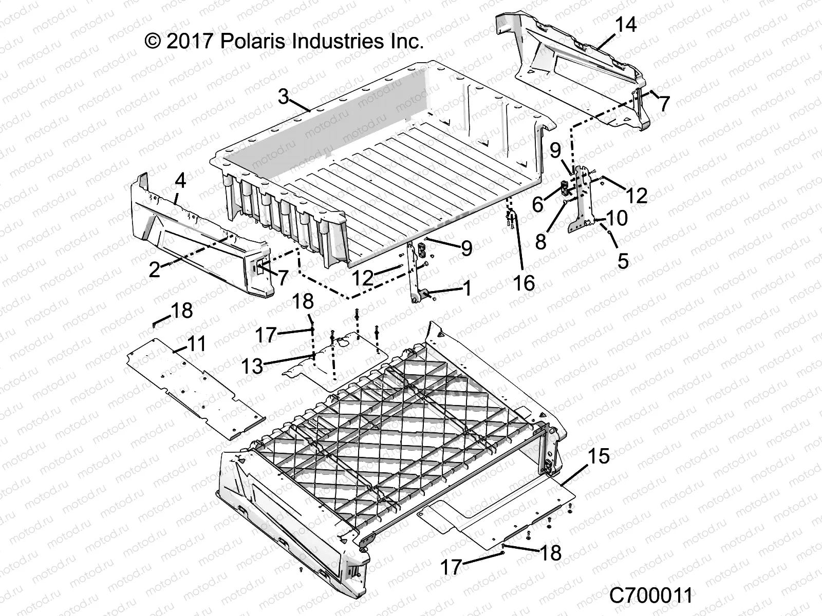 BODY | BODY, BOX ASM. - R19RCA57A1/A4/B1/B4 (C700011)