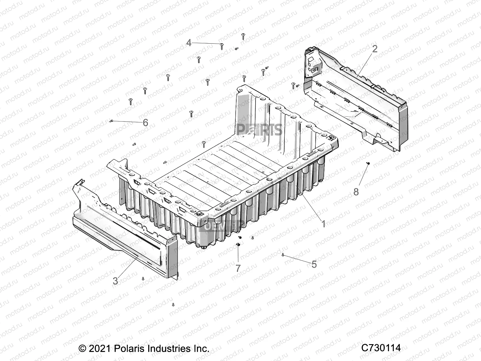 BODY | BODY, BOX ASM. - R22MAA57B1/EBS/B9 (C730114)