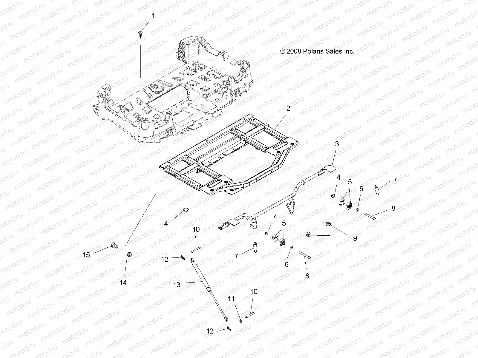 BODY | BODY, BOX FRAME and LATCH - A08TN50EA (49ATVBOXSPX2)