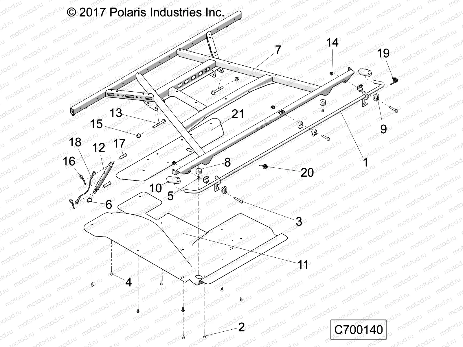 BODY | BODY, BOX, HVAC, MOUNTING - R20RRU99A/B (C700140)