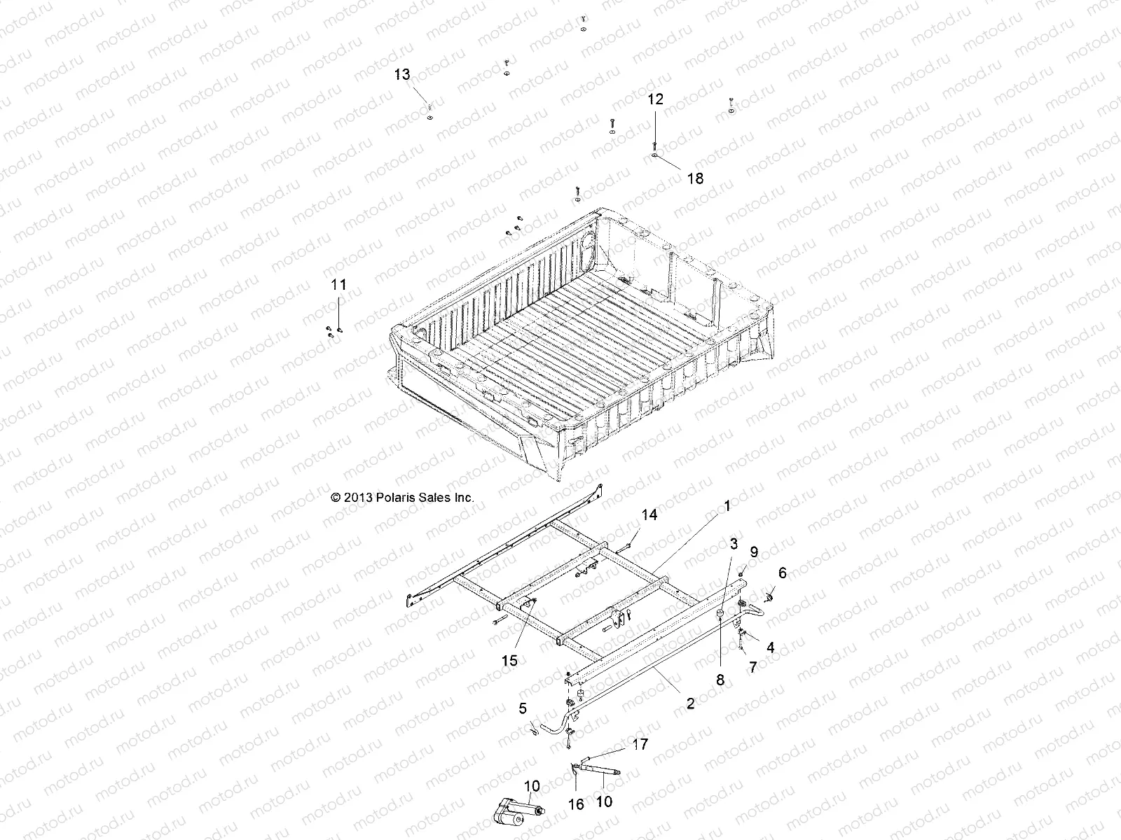 BODY | BODY, BOX MOUNTING AND LATCH - D131D9JDJ/1L9JDJ/2M9JDJ (49BRUTUSBOXMTG13)