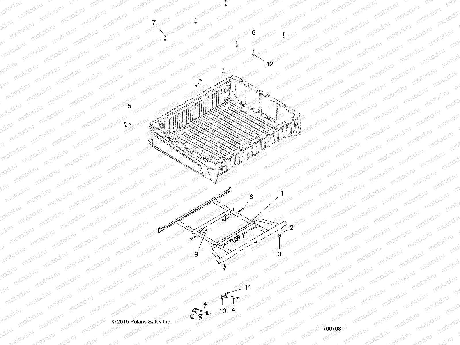 BODY | BODY, BOX MOUNTING AND LATCH - D16B3PD1AJ/B4 (700708)