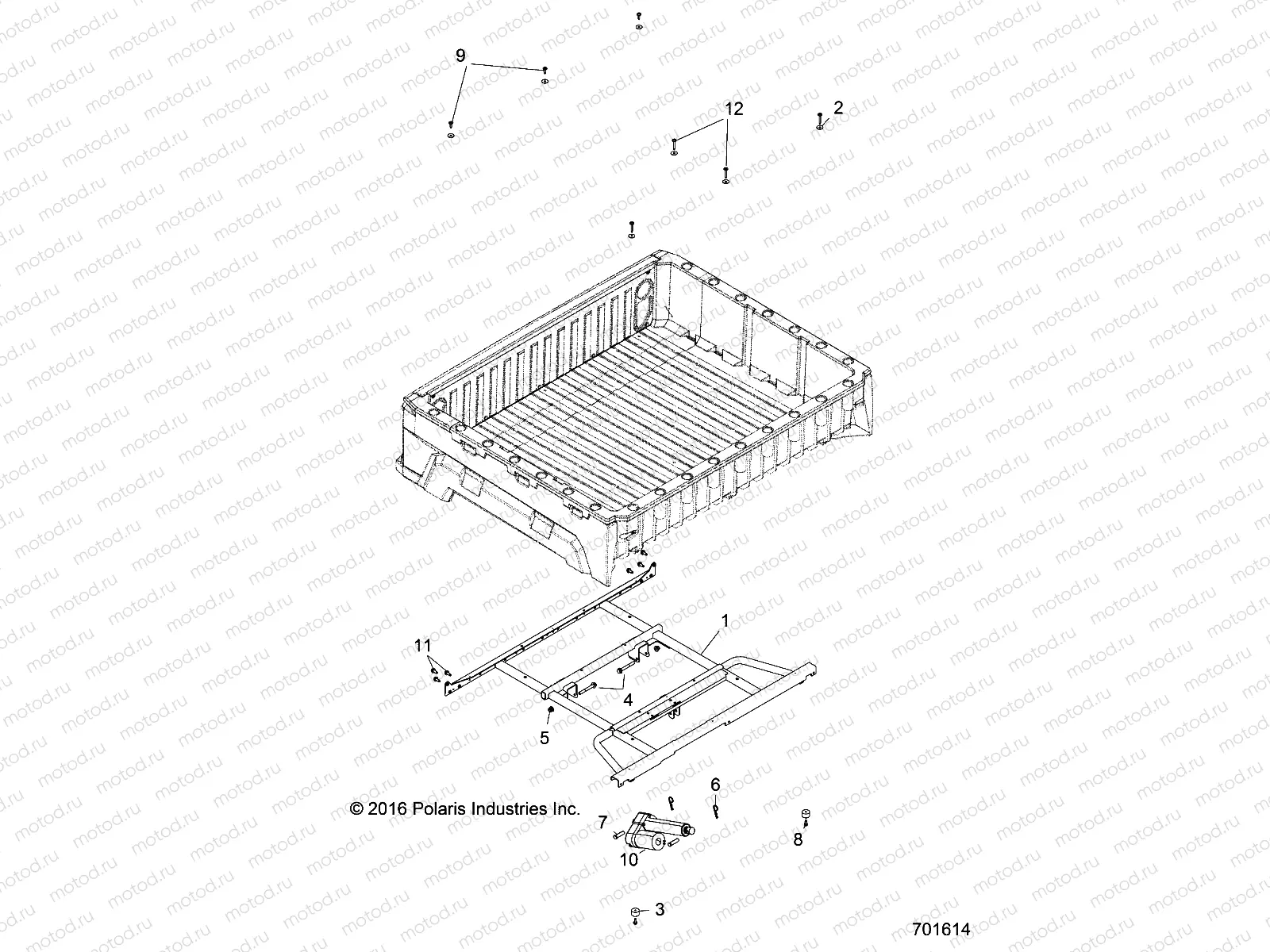 BODY | BODY, BOX MOUNTING AND LATCH - D17B3/4PD1AJ (701614)