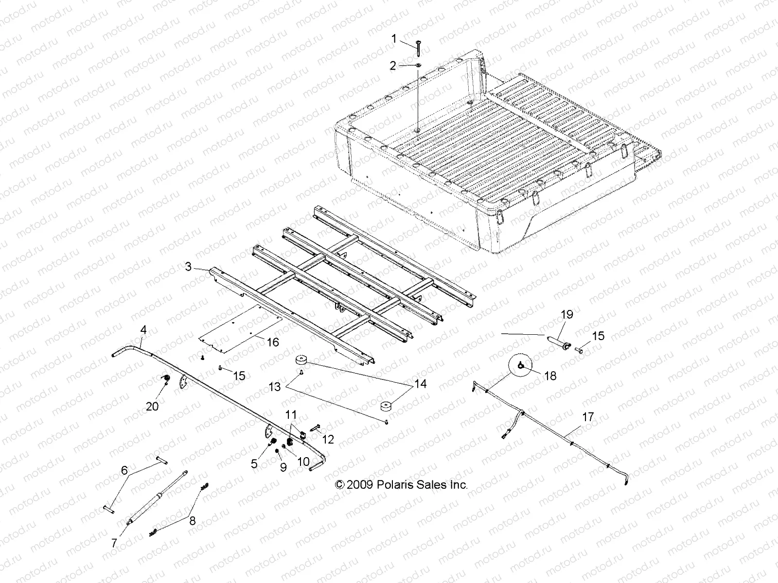 BODY | BODY, BOX MOUNTING - R10TH76/TY76 ALL OPTIONS (49RGRBOXMOUNTING108004X4)