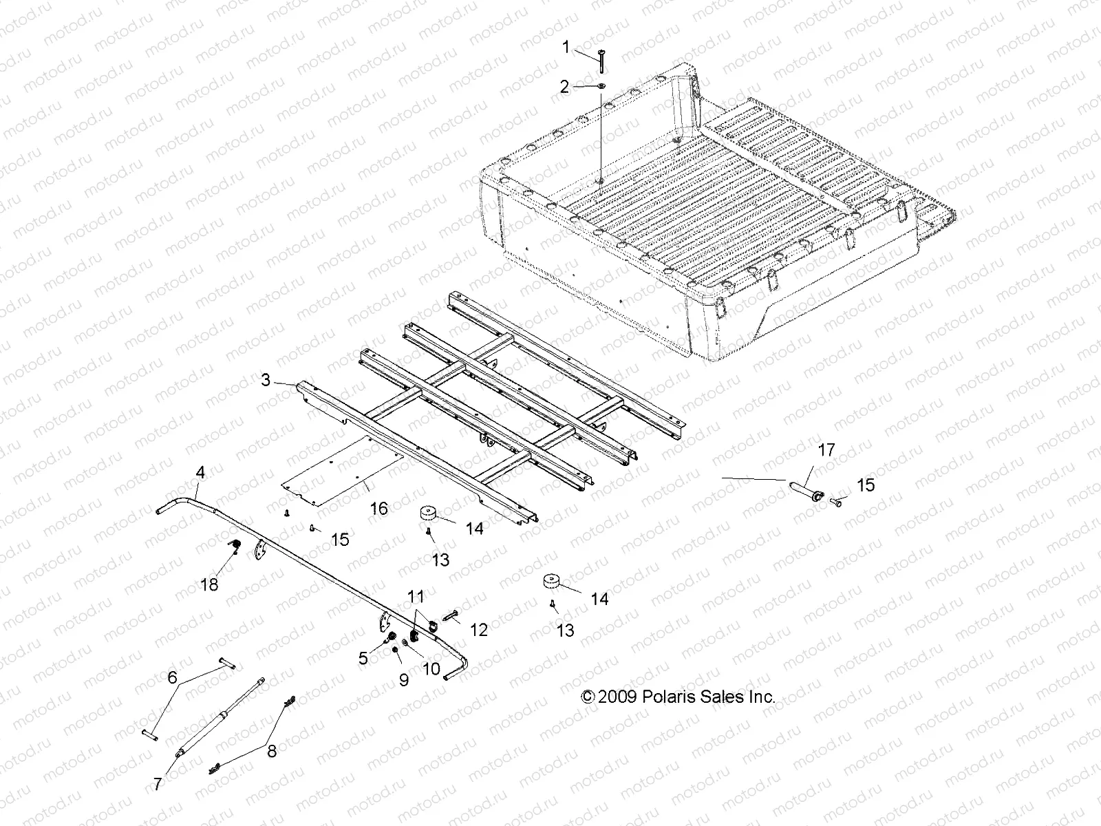 BODY | BODY, BOX MOUNTING - R10WH76AG/AH/AR/AV/WY76AW/AZ (49RGRBOXMOUNTING10CREW)