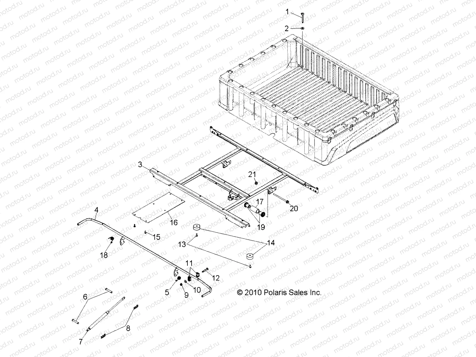 BODY | BODY, BOX MOUNTING - R12TH76/TH7E/TX7E ALL OPTIONS (49RGRBOXMOUNTING118004X4)