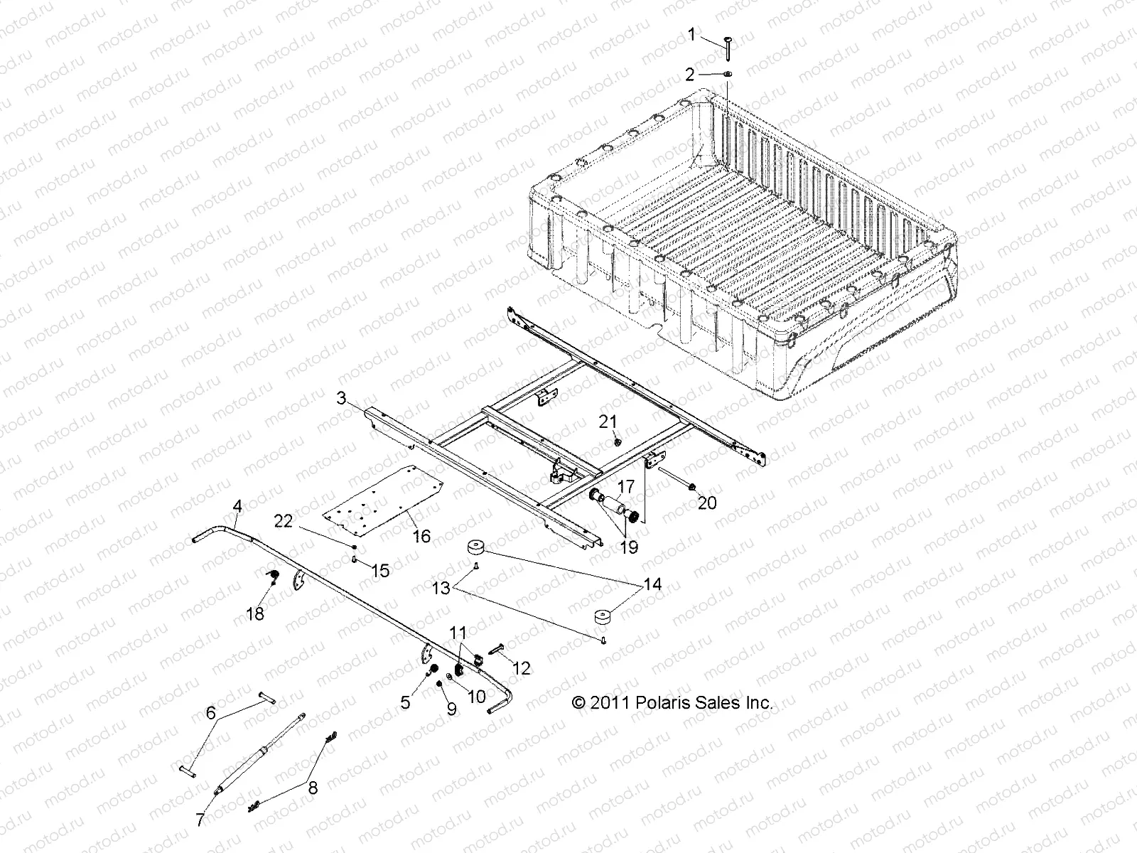 BODY | BODY, BOX MOUNTING - R14WH76AA (49RGRBOXMOUNTING12CREW)