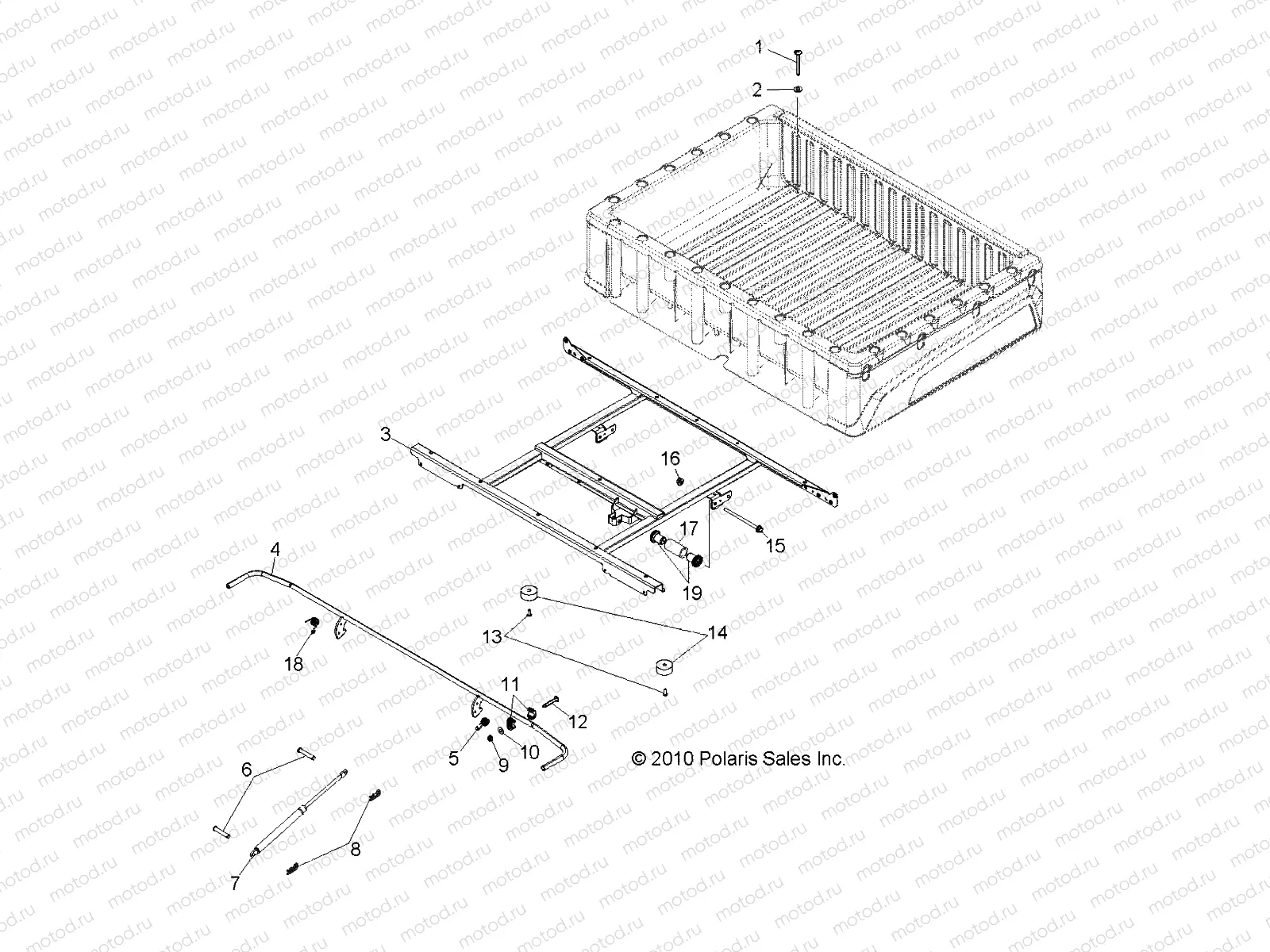BODY | BODY, BOX MOUNTING - R14WH90DG (49RGRBOXMOUNTING11DCREW)