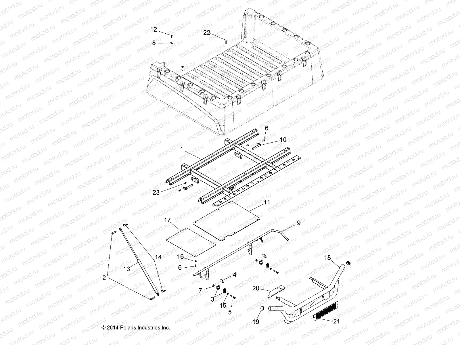 BODY | BODY, BOX MOUNTING - R15RMA57AA/AR/AZ/AC/LA/H57AR (49RGRBOXMOUNTING15570)