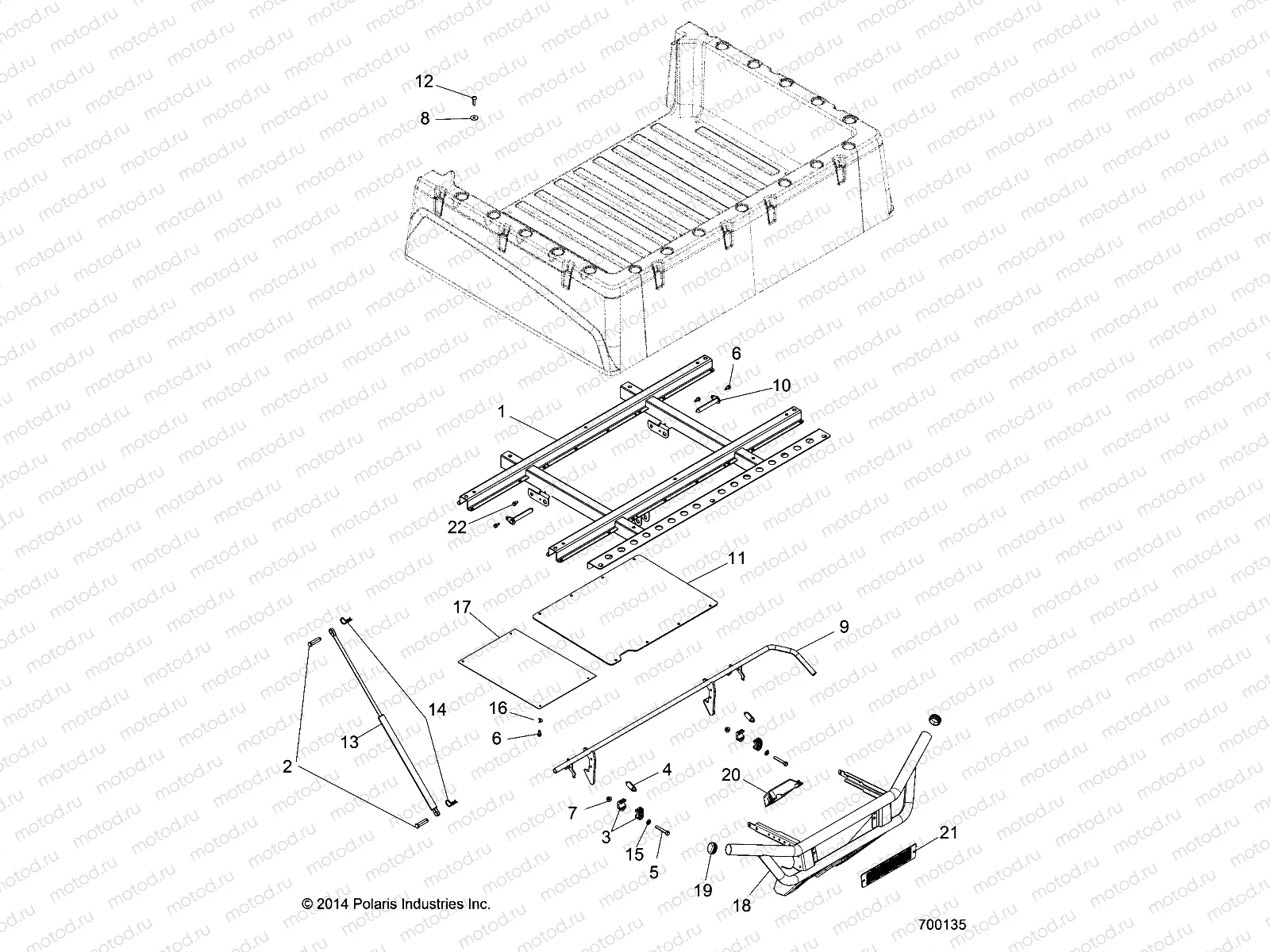 BODY | BODY, BOX MOUNTING - R15RMA57FA (700135)