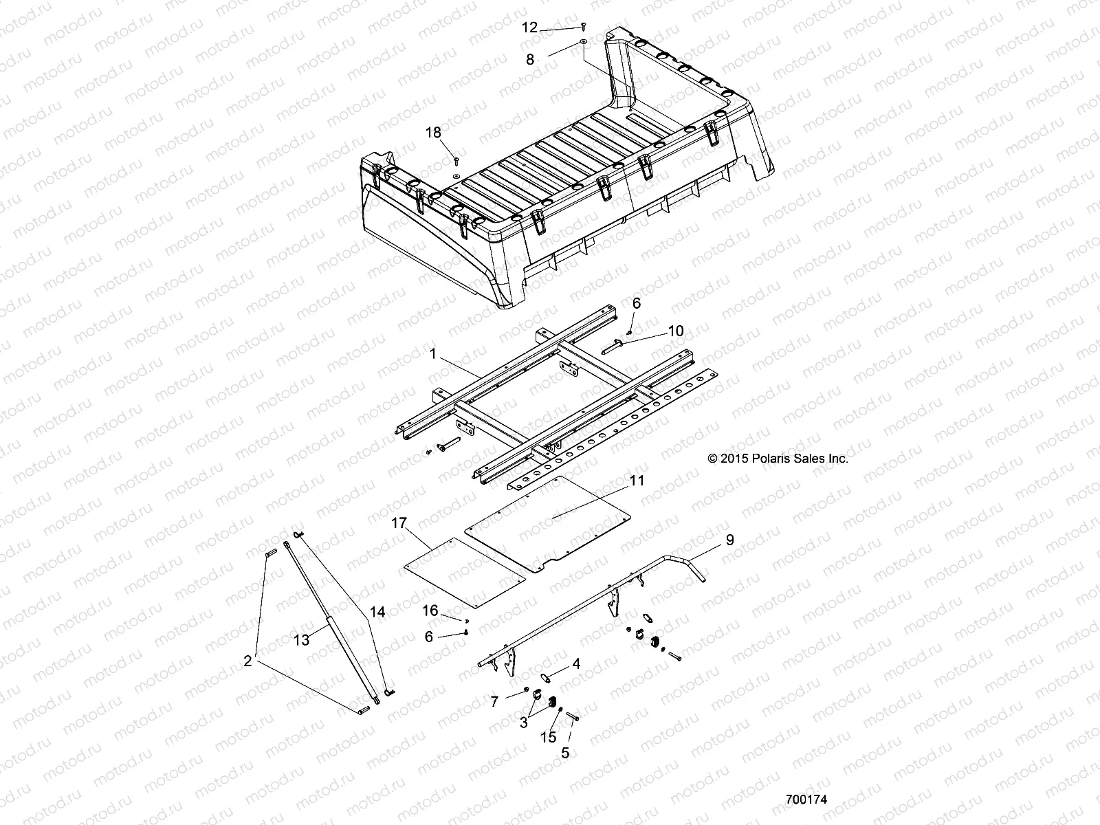 BODY | BODY, BOX MOUNTING - R19RMA57F1/S57C1/F1 (700174)