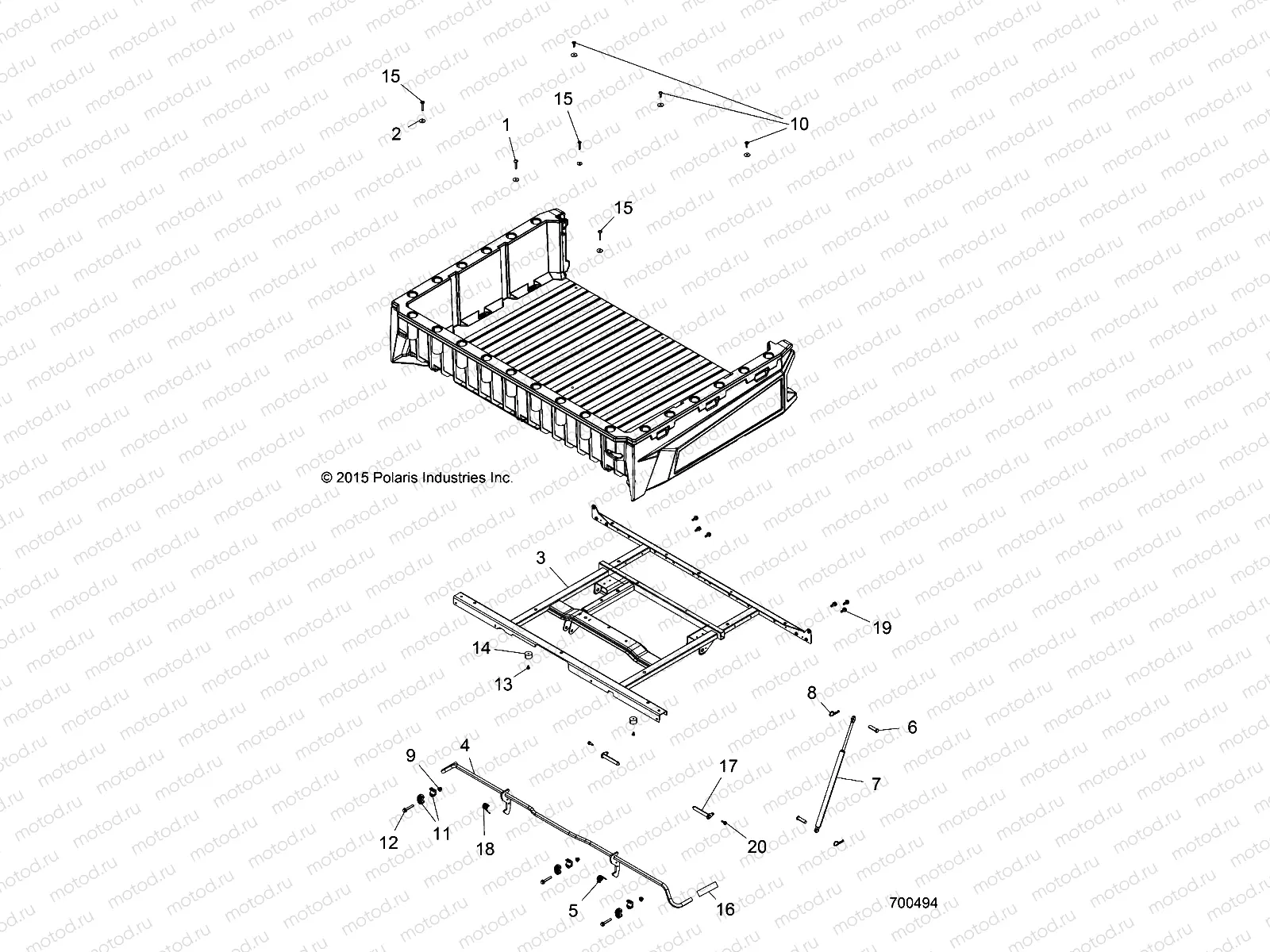 BODY | BODY, BOX MOUNTING - R22CDA57A1 (700494)