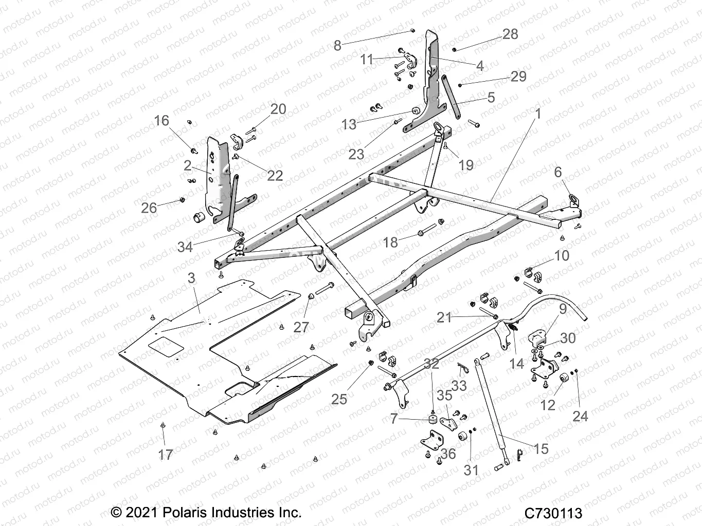 BODY | BODY, BOX MOUNTING - R22MAU57B5 (C730113)